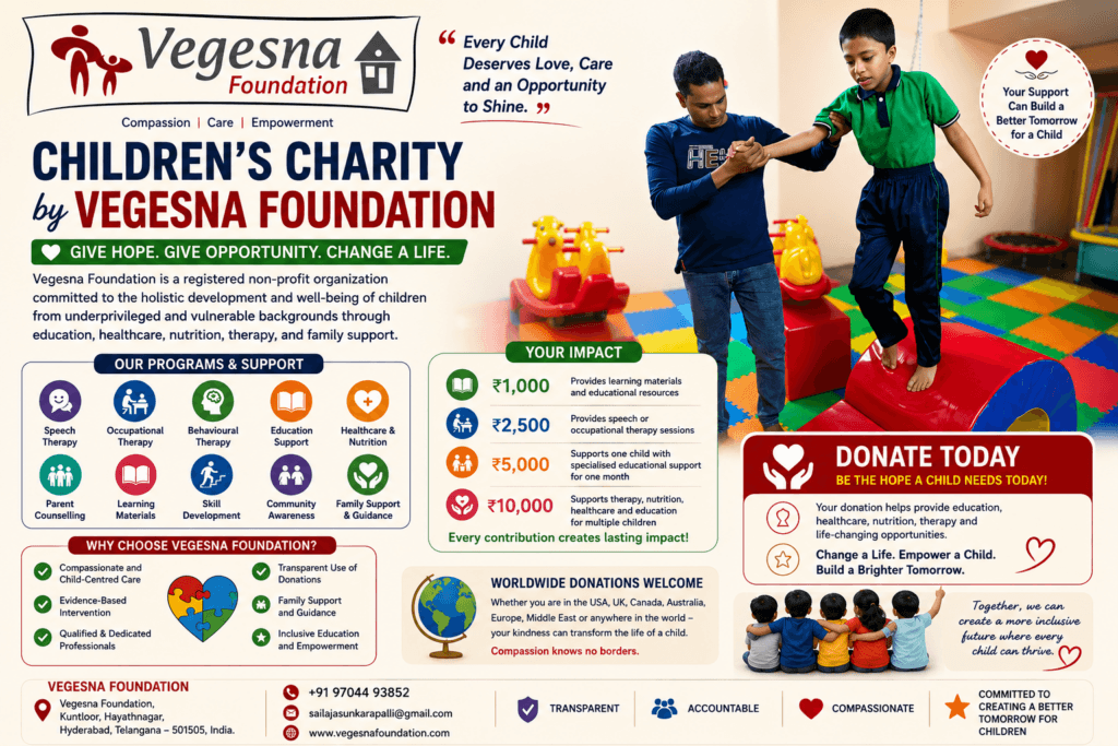 Children's Charity by Vegesna Foundation
